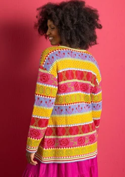 Gudrun Sjödén Strickjacke „Klara“ aus Bio-/Recycling-Baumwolle