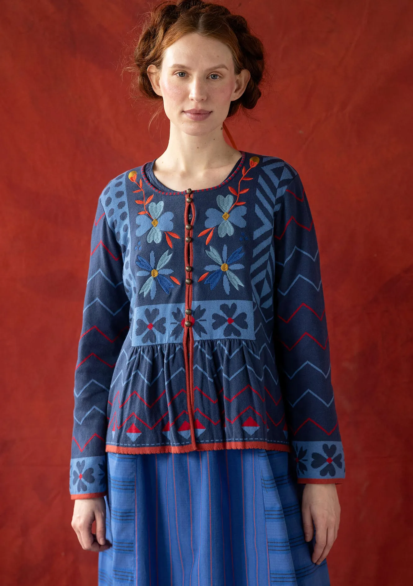Gudrun Sjödén Strickjacke „Maria“ aus Bio-/Recycling-Baumwolle