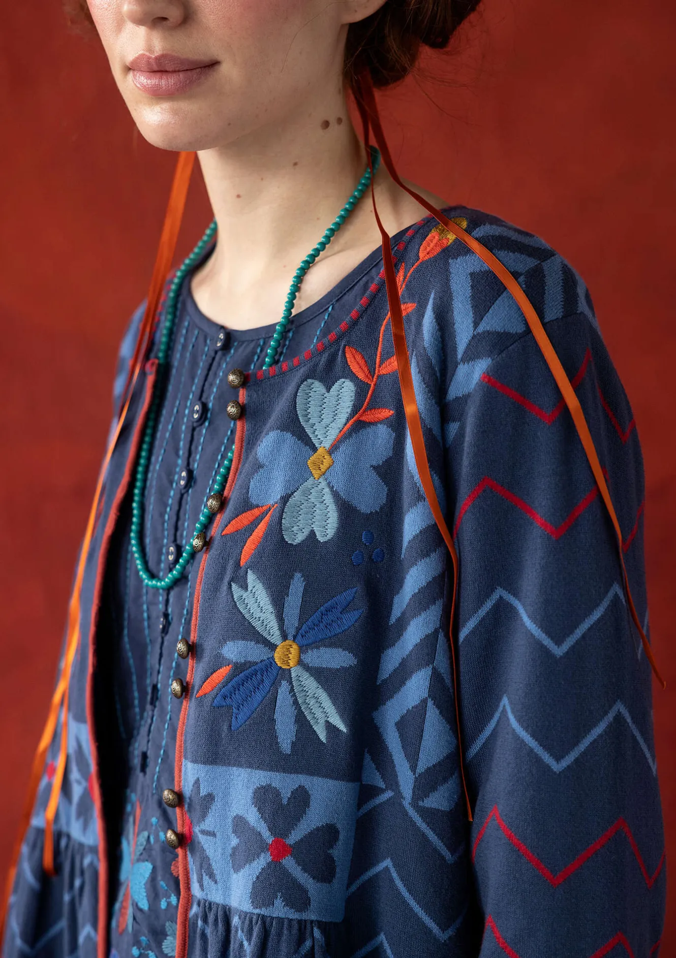 Gudrun Sjödén Strickjacke „Maria“ aus Bio-/Recycling-Baumwolle