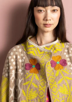 Gudrun Sjödén Strickjacke „Viktoria“ aus Baumwolle/Lammwolle