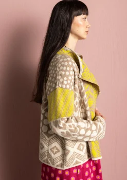 Gudrun Sjödén Strickjacke „Viktoria“ aus Baumwolle/Lammwolle