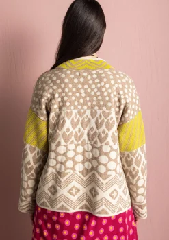 Gudrun Sjödén Strickjacke „Viktoria“ aus Baumwolle/Lammwolle