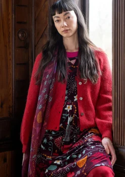 Gudrun Sjödén Strickjacke „Vinternatt“ aus Bio- und Recycling-Baumwolle/Alpakawollgemisch