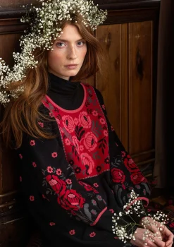 Gudrun Sjödén Strickkleid „Stine“ aus Bio-/Recycling-Baumwolle