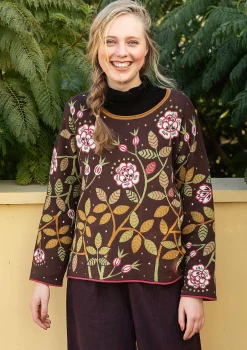 Gudrun Sjödén Strickpullover „Nyponros“ aus Bio-/Recycling-Baumwolle