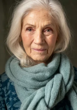 Gudrun Sjödén Strickschal aus Alpakagemisch
