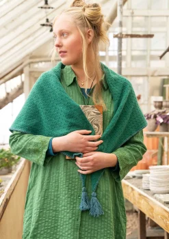 Gudrun Sjödén Strickschal aus Lammwolle/ Recycling-Wolle
