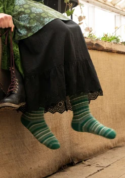 Gudrun Sjödén Stricksocken aus Lammwolle/Recycling-Wolle