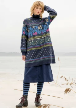 Gudrun Sjödén Stricktunika „Borealis“ aus Bio- und Recycling-Baumwolle/Wolle