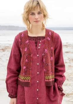 Gudrun Sjödén Strickweste „Aurora“ aus Bio- und Recycling-Baumwolle/Wolle