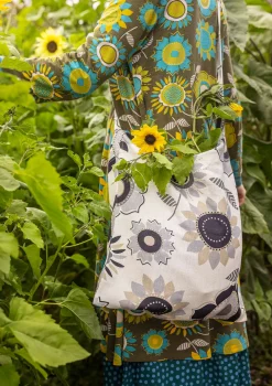 Gudrun Sjödén Tasche „Sunflower“ aus Öko-Baumwolle/Leinen