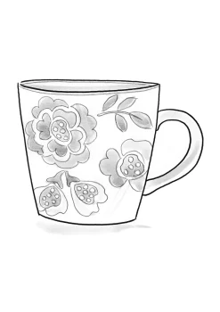 Gudrun Sjödén Teetasse „Wild rose“ aus Keramik