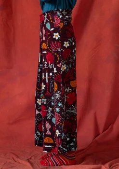Gudrun Sjödén Velourshose „Fyrverkeri“ aus Bio-Baumwolle/Recycling-Polyester