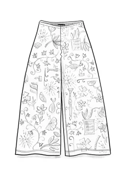 Gudrun Sjödén Velourshose „Fyrverkeri“ aus Bio-Baumwolle/Recycling-Polyester