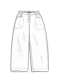 Gudrun Sjödén Webhose aus Leinen/Bio-Baumwolle