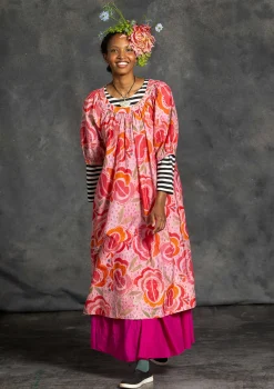 Gudrun Sjödén Webkleid „Great Rose“ aus Bio-Baumwolle/Seide