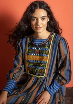 Gudrun Sjödén Webkleid „Jaipur“ aus Wolle/Baumwolle