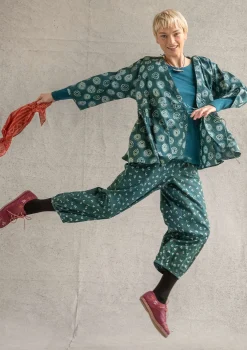 Gudrun Sjödén Wickelbluse „Clay“ aus Bio-Baumwolle