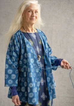 Gudrun Sjödén Wickelbluse „Clay“ aus Bio-Baumwolle