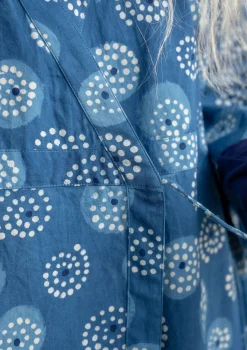 Gudrun Sjödén Wickelbluse „Clay“ aus Bio-Baumwolle