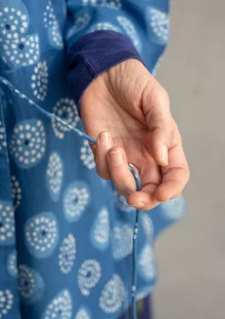 Gudrun Sjödén Wickelbluse „Clay“ aus Bio-Baumwolle